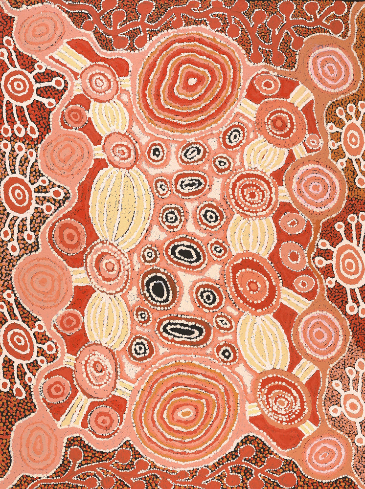 Aboriginal Artwork by Carolyn Dunn, Piltati Tjukurpa, 122x91cm