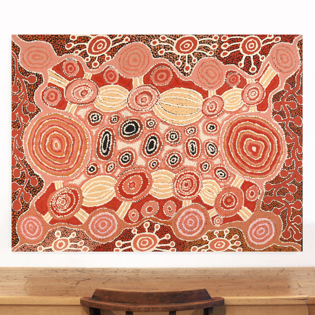 Aboriginal Artwork by Carolyn Dunn, Piltati Tjukurpa, 122x91cm - ART ARK®