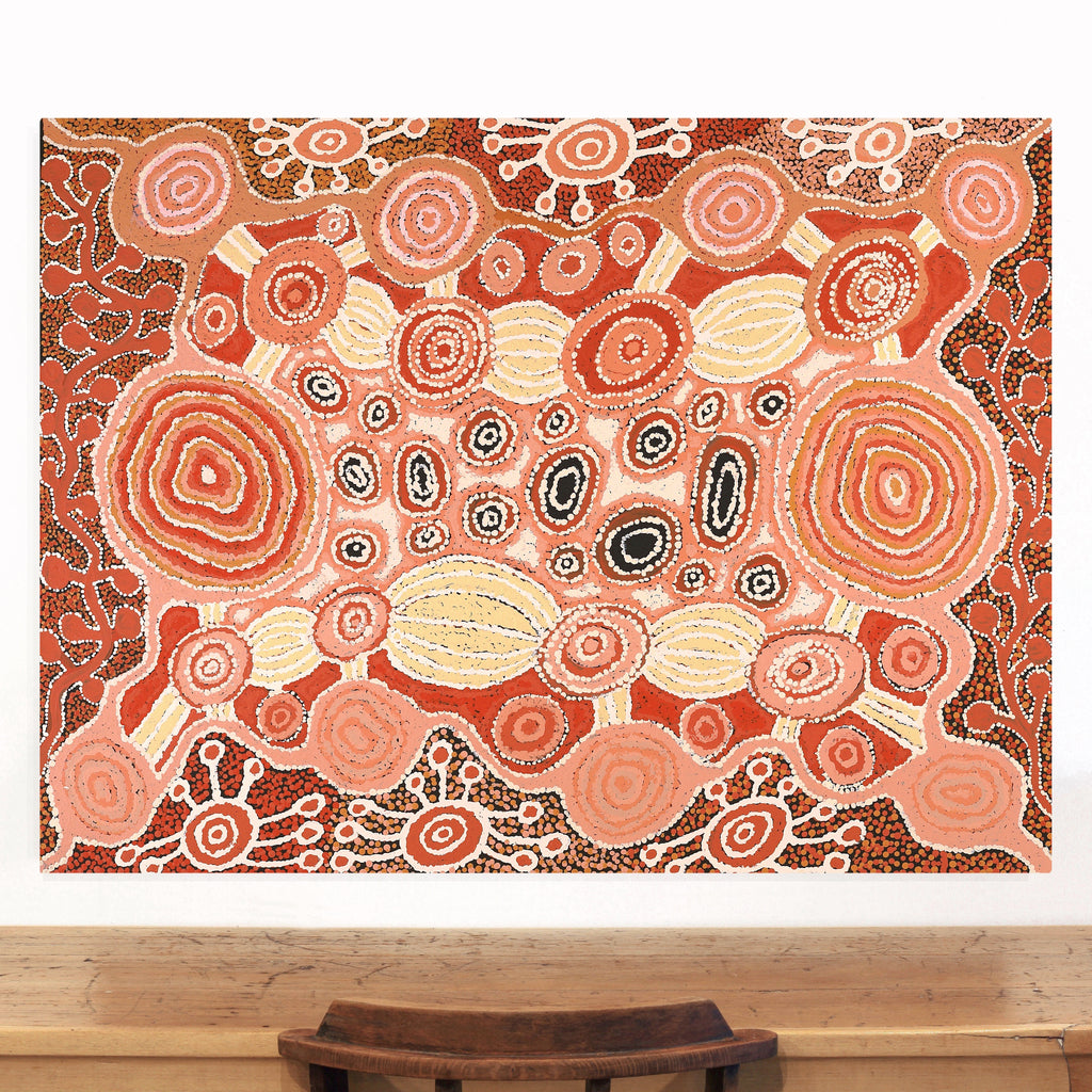 Aboriginal Artwork by Carolyn Dunn, Piltati Tjukurpa, 122x91cm