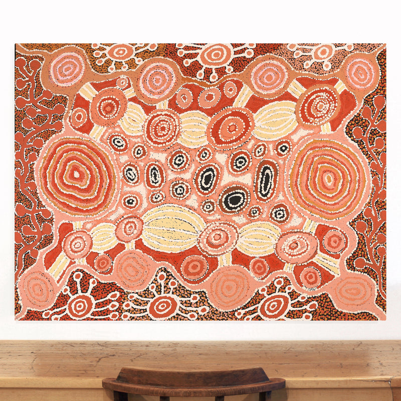 Aboriginal Artwork by Carolyn Dunn, Piltati Tjukurpa, 122x91cm