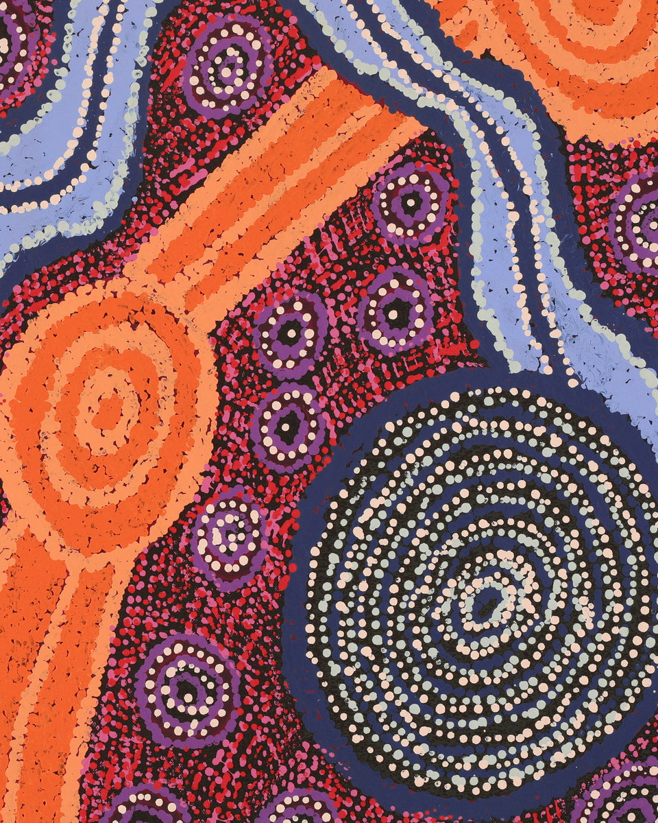 Aboriginal Artwork by Tjaruwa Carolyn Dunn, Piltati Tjukurpa, 82x61cm