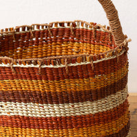 Aboriginal Artwork by Cecille Baker, Coil Basket, 33x23cm
