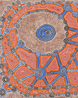 Aboriginal Artwork by Cecily Napanangka Marshall, Pikilyi Jukurrpa (Vaughan Springs Dreaming), 152x107cm