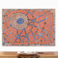 Aboriginal Artwork by Cecily Napanangka Marshall, Pikilyi Jukurrpa (Vaughan Springs Dreaming), 152x107cm