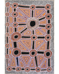 Aboriginal Artwork by Cecily Napanangka Marshall, Pikilyi Jukurrpa (Vaughan Springs Dreaming), 91x61cm