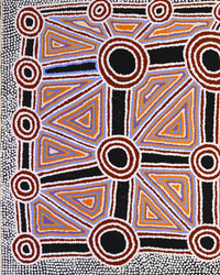 Aboriginal Artwork by Cecily Napanangka Marshall, Pikilyi Jukurrpa (Vaughan Springs Dreaming), 91x61cm