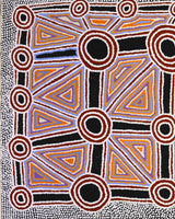 Aboriginal Artwork by Cecily Napanangka Marshall, Pikilyi Jukurrpa (Vaughan Springs Dreaming), 91x61cm