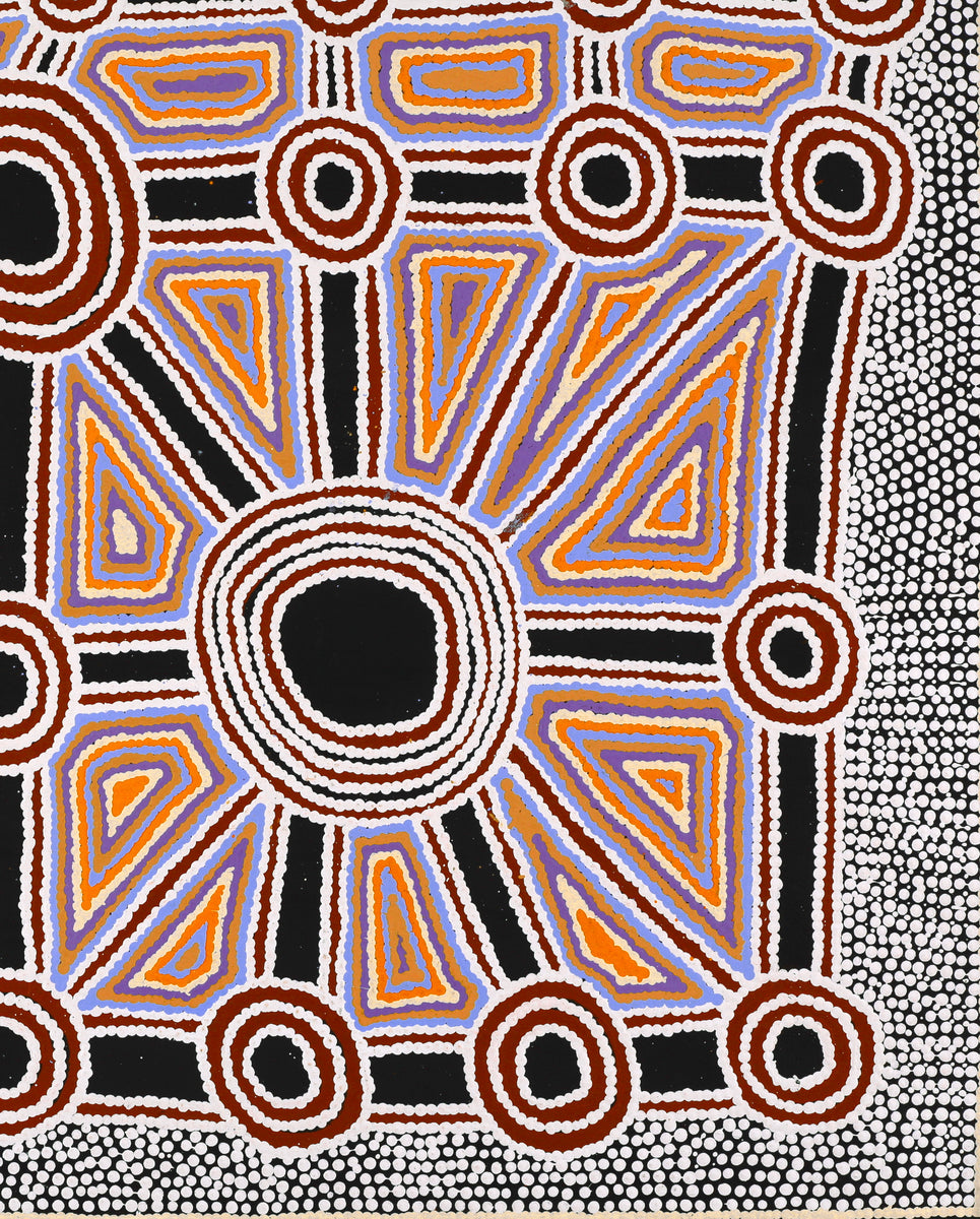 Aboriginal Artwork by Cecily Napanangka Marshall, Pikilyi Jukurrpa (Vaughan Springs Dreaming), 91x61cm