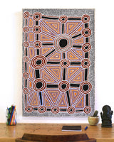 Aboriginal Artwork by Cecily Napanangka Marshall, Pikilyi Jukurrpa (Vaughan Springs Dreaming), 91x61cm