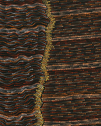 Aboriginal Artwork by Chantelle Nampijinpa Robertson, Ngapa Jukurrpa (Water Dreaming) - Puyurru, 122x76cm