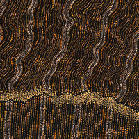Aboriginal Artwork by Chantelle Nampijinpa Robertson, Ngapa Jukurrpa (Water Dreaming) - Puyurru, 107x91cm