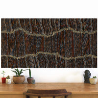 Aboriginal Artwork by Chantelle Nampijinpa Robertson, Ngapa Jukurrpa (Water Dreaming) - Puyurru, 122x61cm