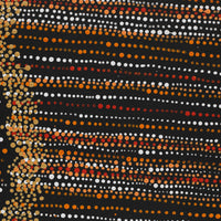 Aboriginal Artwork by Chantelle Nampijinpa Robertson, Ngapa Jukurrpa (Water Dreaming) - Puyurru, 152x76cm