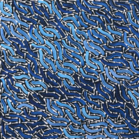 Aboriginal Artwork by Chantelle Nampijinpa Robertson, Ngapa Jukurrpa (Water Dreaming) - Puyurru, 30x30cm