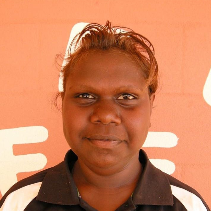 Aboriginal Artwork by Chantelle Nampijinpa Robertson, Ngapa Jukurrpa (Water Dreaming) - Puyurru, 30x30cm