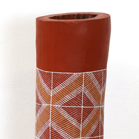Aboriginal Artwork by Charlie Nangukwirrk Nanguwerr, Lorrkon (Hollow Log), 65cm