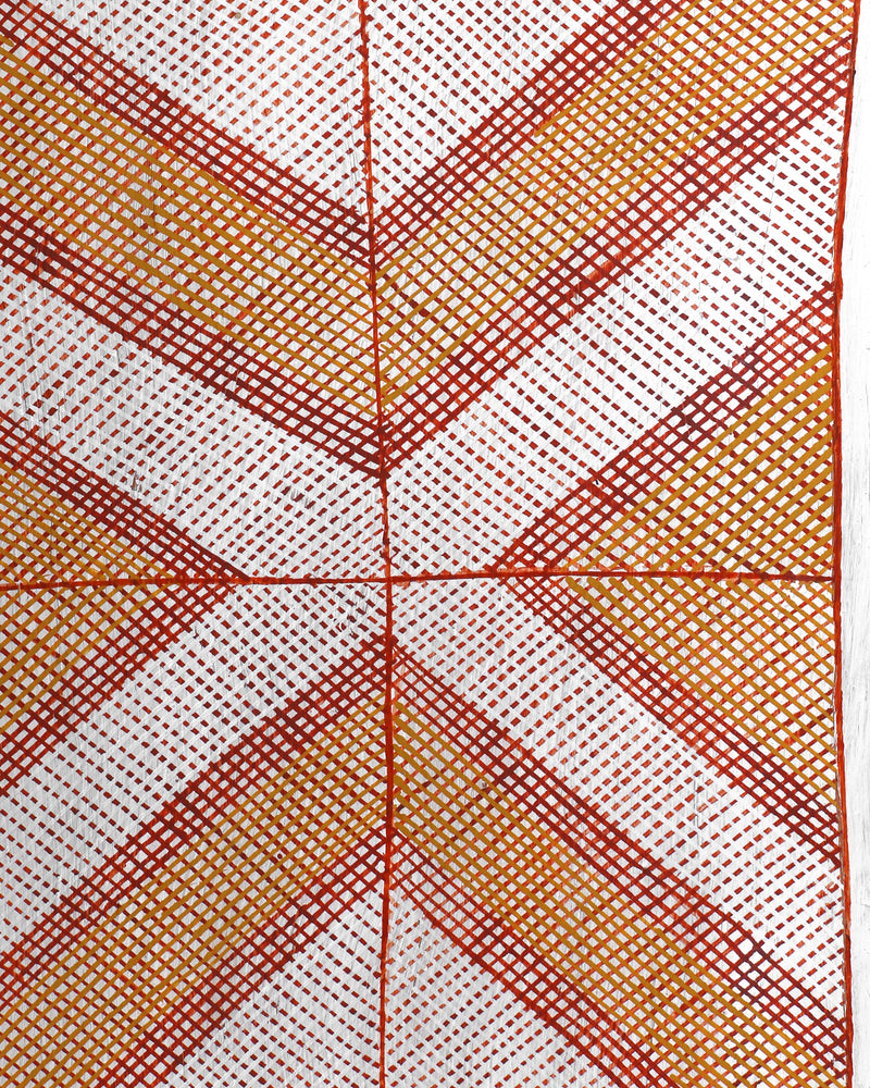 Aboriginal Artwork by Charlie Nangukwirrk Nanguwerr, Wak Wak, 137cm Bark