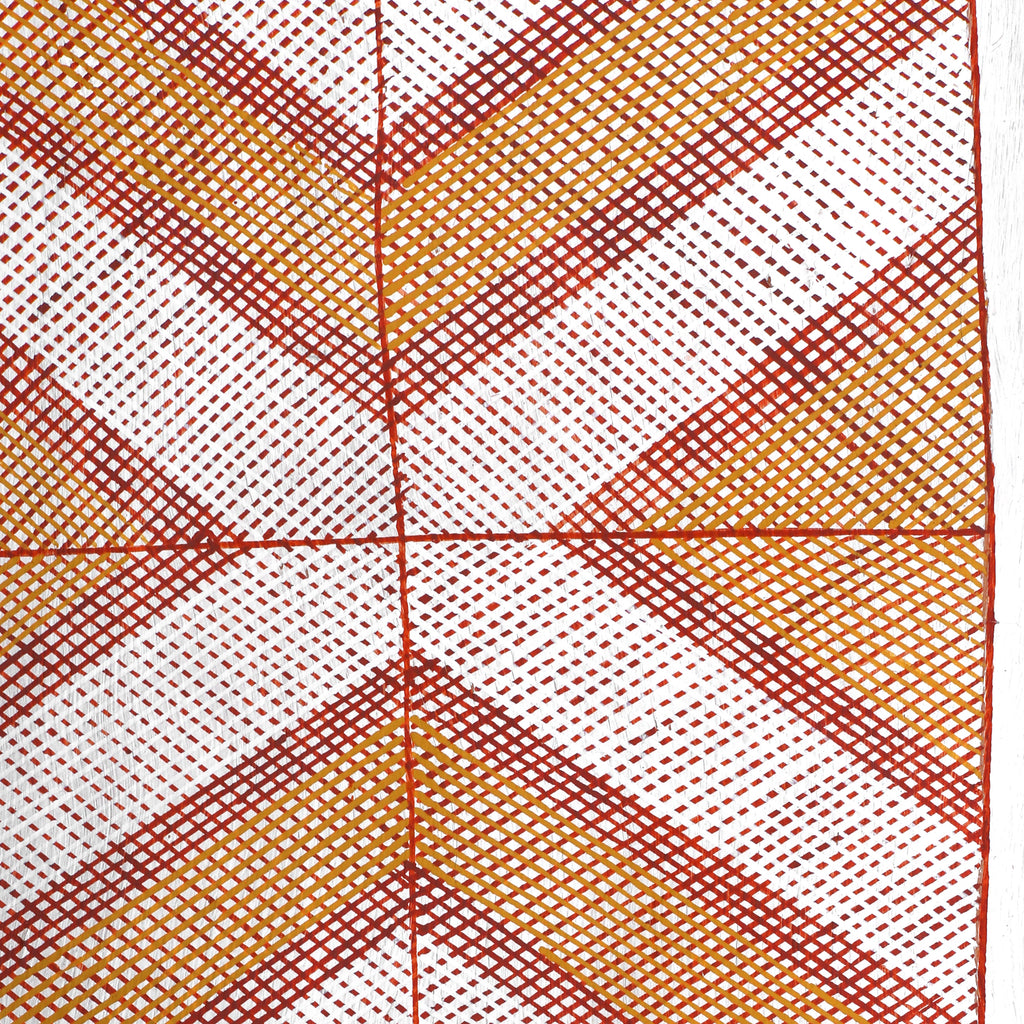 Aboriginal Artwork by Charlie Nangukwirrk Nanguwerr, Wak Wak, 137cm Bark