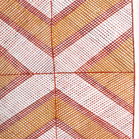 Aboriginal Artwork by Charlie Nangukwirrk Nanguwerr, Wak Wak, 137cm Bark
