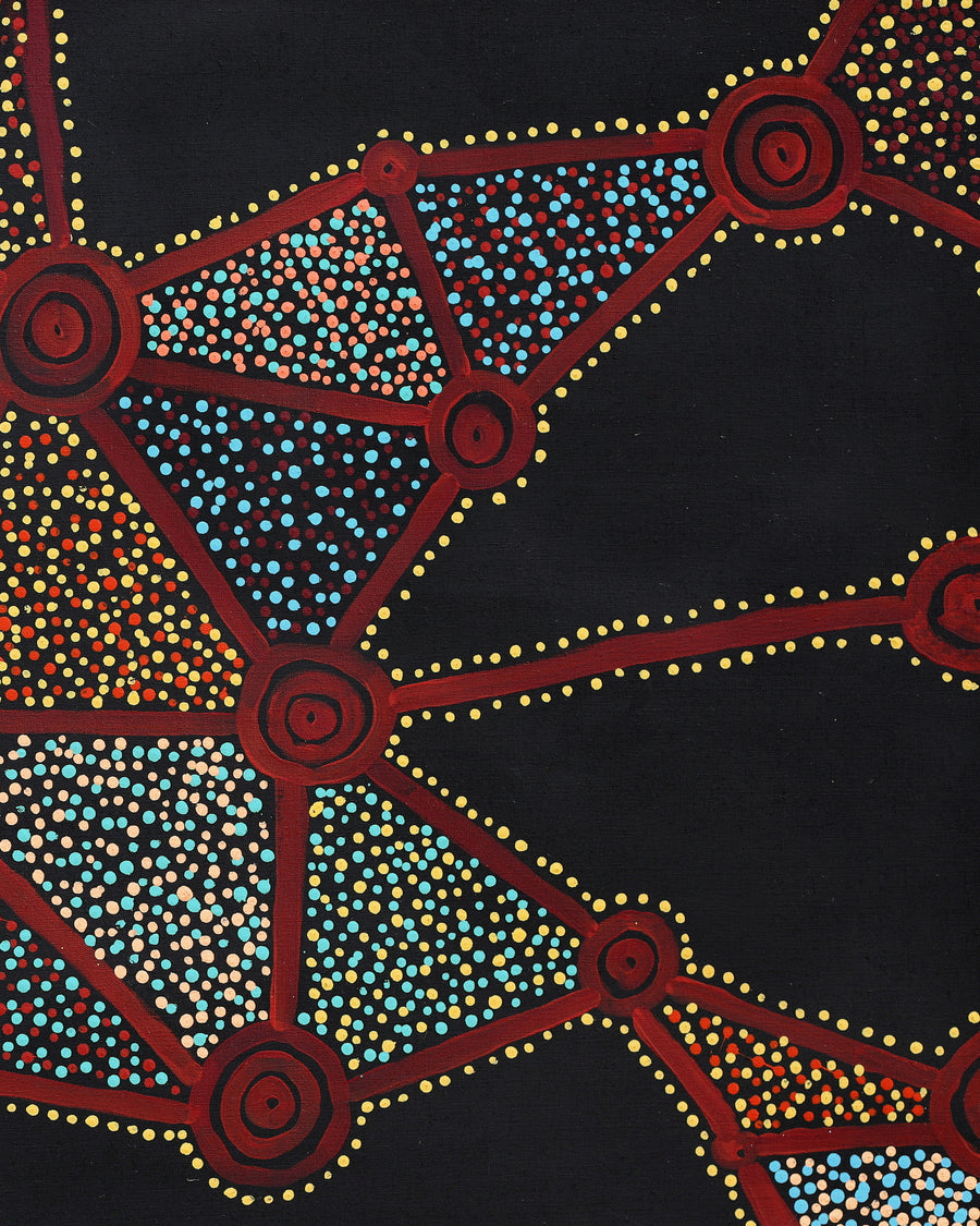 Christopher Japangardi Michaels, Ngapa Jukurrpa (Water Dreaming) - Puyurru, 122x61cm