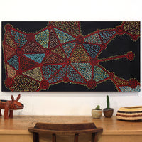 Christopher Japangardi Michaels, Ngapa Jukurrpa (Water Dreaming) - Puyurru, 122x61cm