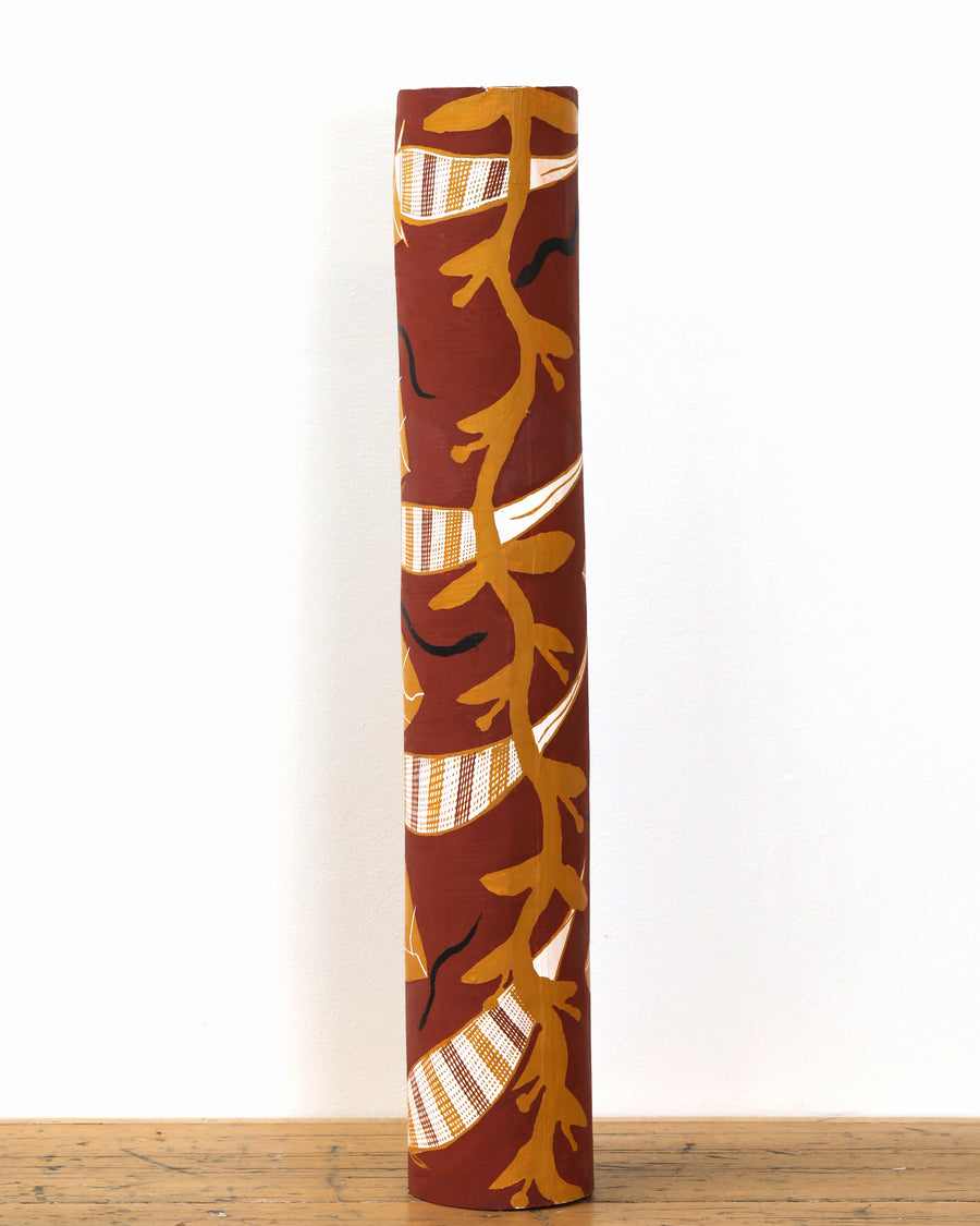 Aboriginal Artwork by Christelle Nulla, Lorrkon (Hollow Log), 66cm