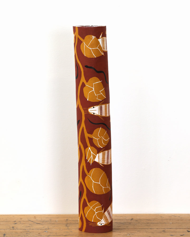 Aboriginal Artwork by Christelle Nulla, Lorrkon (Hollow Log), 66cm