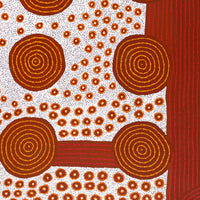 Aboriginal Artwork by Christine Nungarrayi Brown, Karnta Jukurrpa (Womens Dreaming), 107x107cm