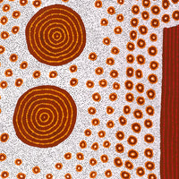 Aboriginal Artwork by Christine Nungarrayi Brown, Karnta Jukurrpa (Womens Dreaming), 107x107cm