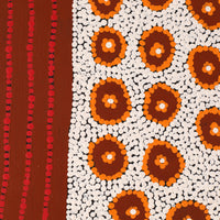 Aboriginal Artwork by Christine Nungarrayi Brown, Karnta Jukurrpa (Womens Dreaming), 107x107cm