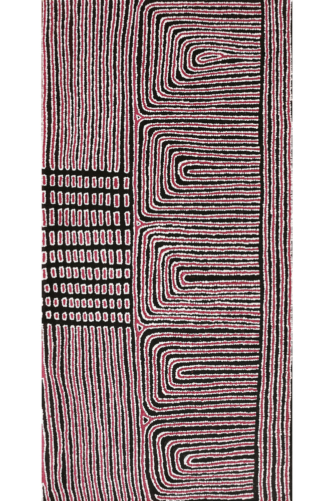 Aboriginal Artwork by Christine Nungarrayi Brown, Karnta Jukurrpa (Womens Dreaming), 122x61cm