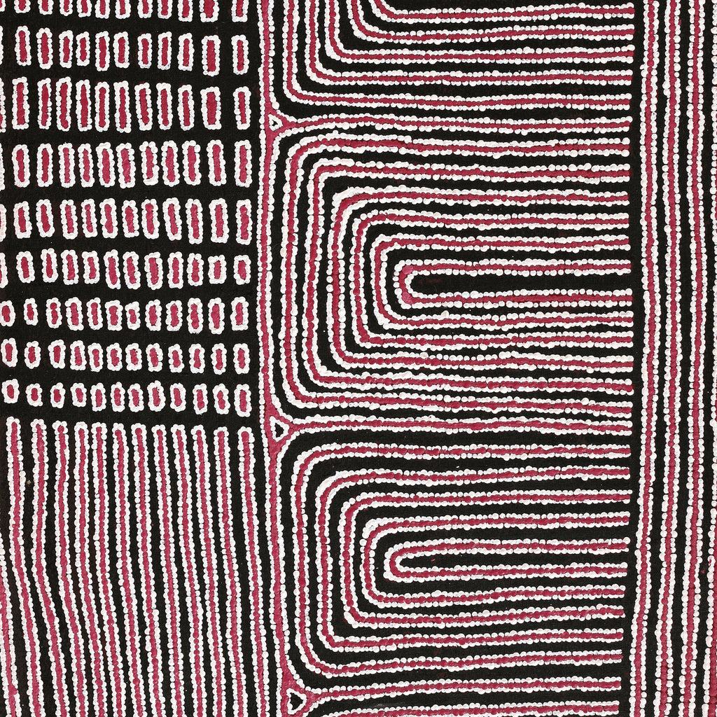 Aboriginal Artwork by Christine Nungarrayi Brown, Karnta Jukurrpa (Womens Dreaming), 122x61cm