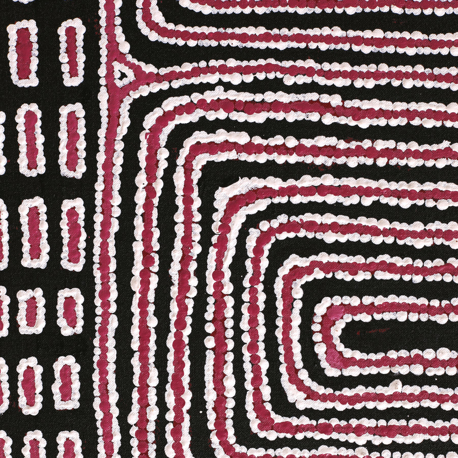 Aboriginal Artwork by Christine Nungarrayi Brown, Karnta Jukurrpa (Womens Dreaming), 122x61cm