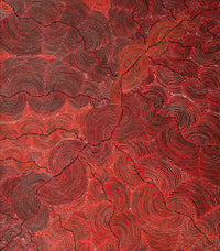 Aboriginal Artwork by Christine Nakamarra Curtis, Mina Mina Jukurrpa, 122x107cm