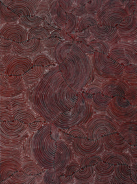 Aboriginal Artwork by Christine Nakamarra Curtis, Mina Mina Jukurrpa, 122x91cm