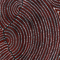 Aboriginal Artwork by Christine Nakamarra Curtis, Mina Mina Jukurrpa, 122x91cm