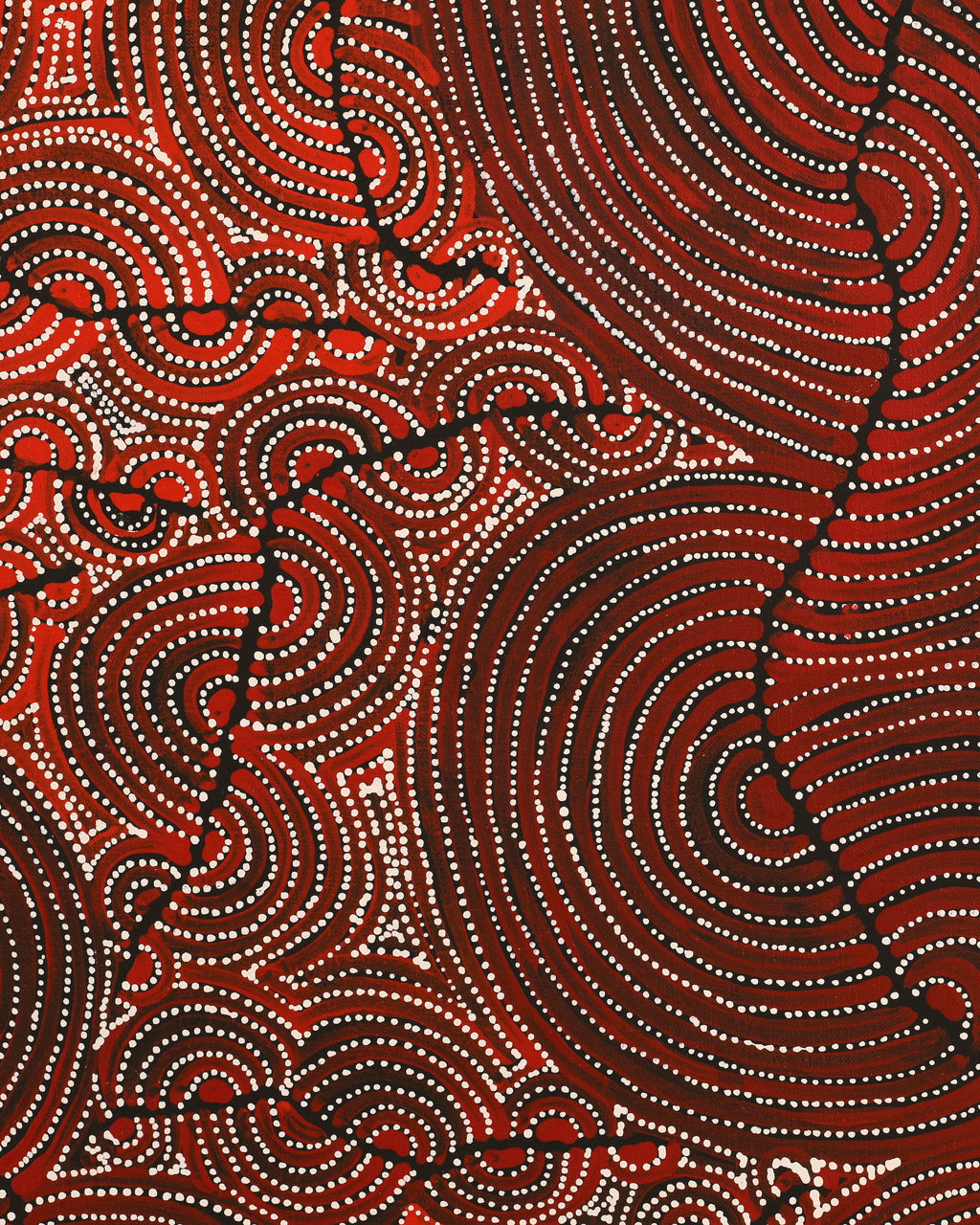 Aboriginal Artwork by Christine Nakamarra Curtis, Mina Mina Jukurrpa, 183x122cm