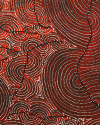 Aboriginal Artwork by Christine Nakamarra Curtis, Mina Mina Jukurrpa, 183x122cm