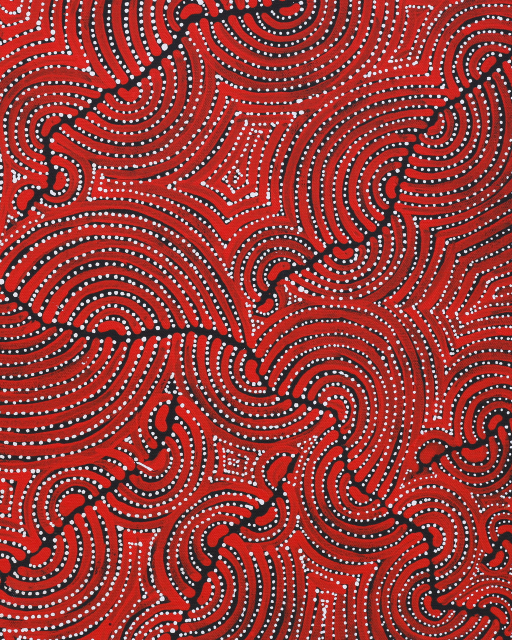 Christine Nakamarra Curtis, Mina Mina Jukurrpa, 61x46cm