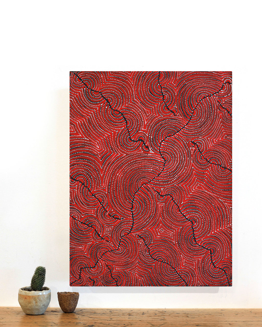 Christine Nakamarra Curtis, Mina Mina Jukurrpa, 61x46cm