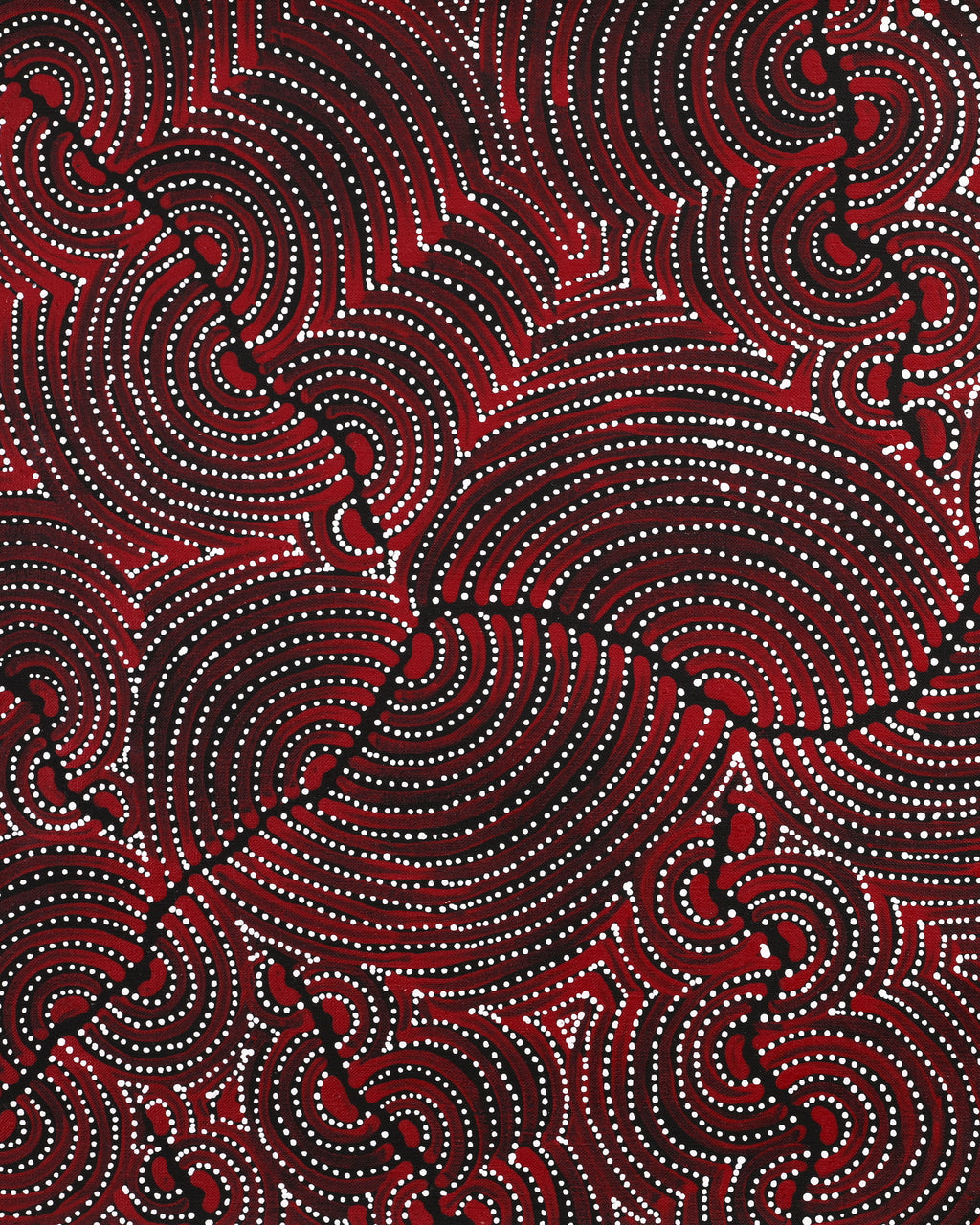 Aboriginal Artwork by Christine Nakamarra Curtis, Mina Mina Jukurrpa, 76x46cm