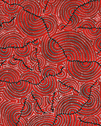 Aboriginal Artwork by Christine Nakamarra Curtis, Mina Mina Jukurrpa, 76x61cm