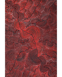 Aboriginal Artwork by Christine Nakamarra Curtis, Mina Mina Jukurrpa, 91x61cm