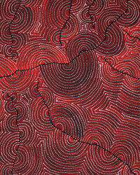 Aboriginal Artwork by Christine Nakamarra Curtis, Mina Mina Jukurrpa, 91x61cm