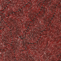 Aboriginal Art by Christine Nakamarra Curtis, Mina Mina Jukurrpa, 91x76cm - ART ARK®