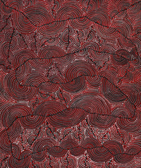 Aboriginal Artwork by Christine Nakamarra Curtis, Mina Mina Jukurrpa, 91x76cm