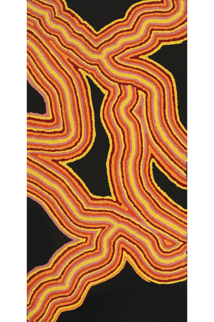 Aboriginal Artwork by Christine Dunnett, Walka, 61x30cm