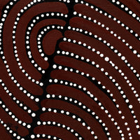 Aboriginal Art by Christine Nakamarra Curtis, Mina Mina Jukurrpa, 178x75cm - ART ARK®