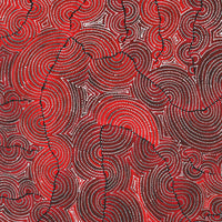 Aboriginal Artwork by Christine Nakamarra Curtis, Mina Mina Jukurrpa, 91x91cm