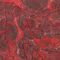 Aboriginal Artwork by Christine Nakamarra Curtis, Mina Mina Jukurrpa, 91x91cm